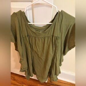 Wonderly Olive Green Women's Blouse